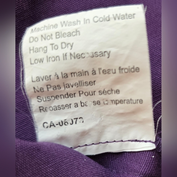 Bellissima Purple Cotton Fitted Jacket With Western Syle Stiching Size 12 - Picture 8 of 9